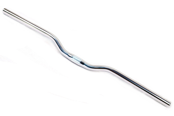 Руль MTB HB-T305,алюм., L-695mm, 25,4mm,подъем 30мм, серебристый Руль MTB HB-T305,алюм., L-695mm, 25,4mm,подъем 30мм, серебристый