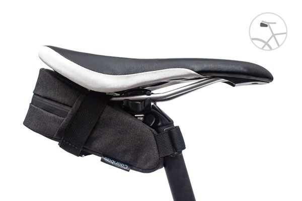 Сумка велосипедная подседельная «Акула» caanbag CAAN-TR-40BL